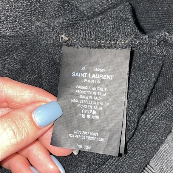 Ysl Distressed Sweater in Grey - Picture 7 of 7